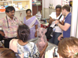 A group pet care session at the hospital.
